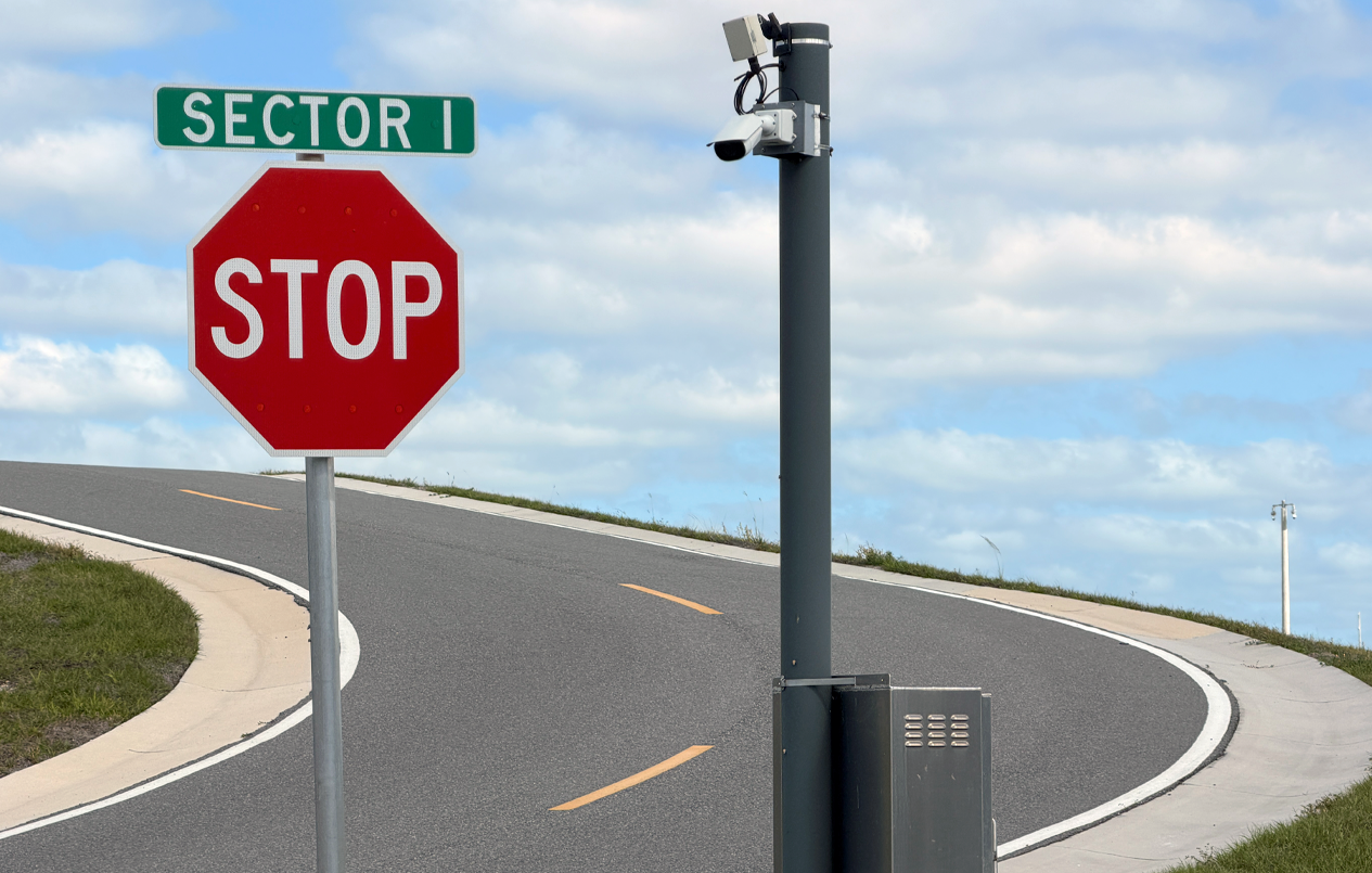 This is a picture of CCTV's at the Geometry Track.