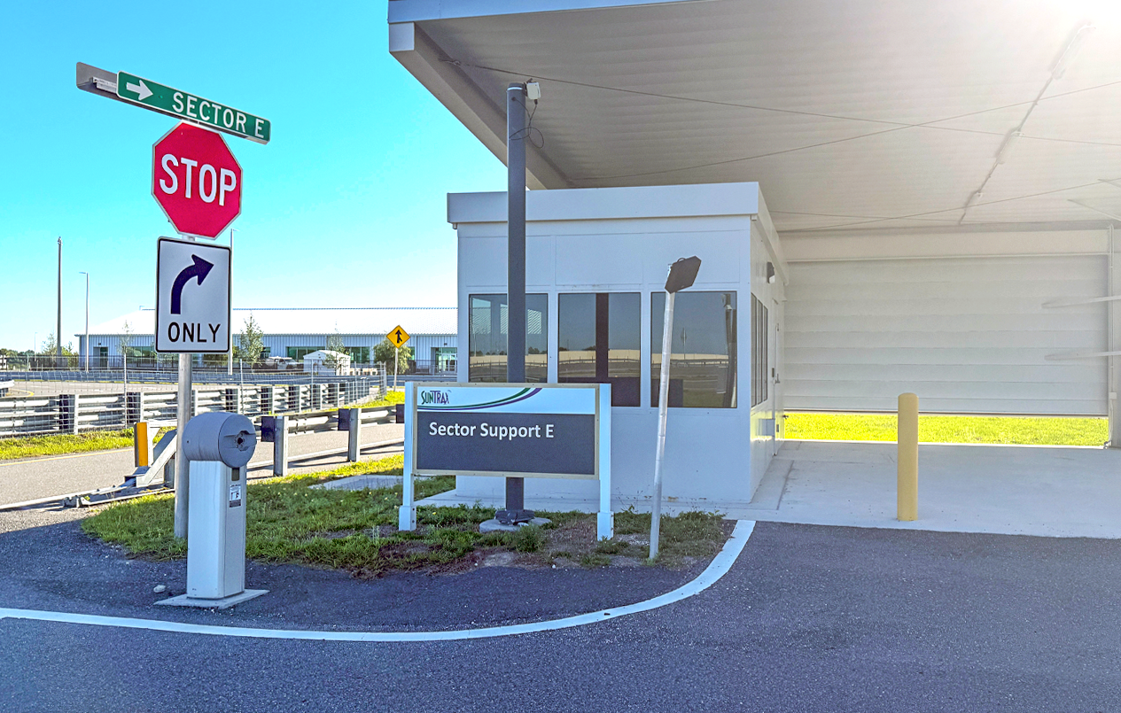 This is a picture of the entrance to Loop Track West.
