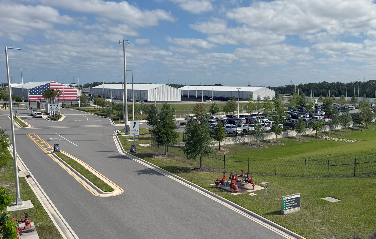 This is a picture of the SunTrax facility entrance.