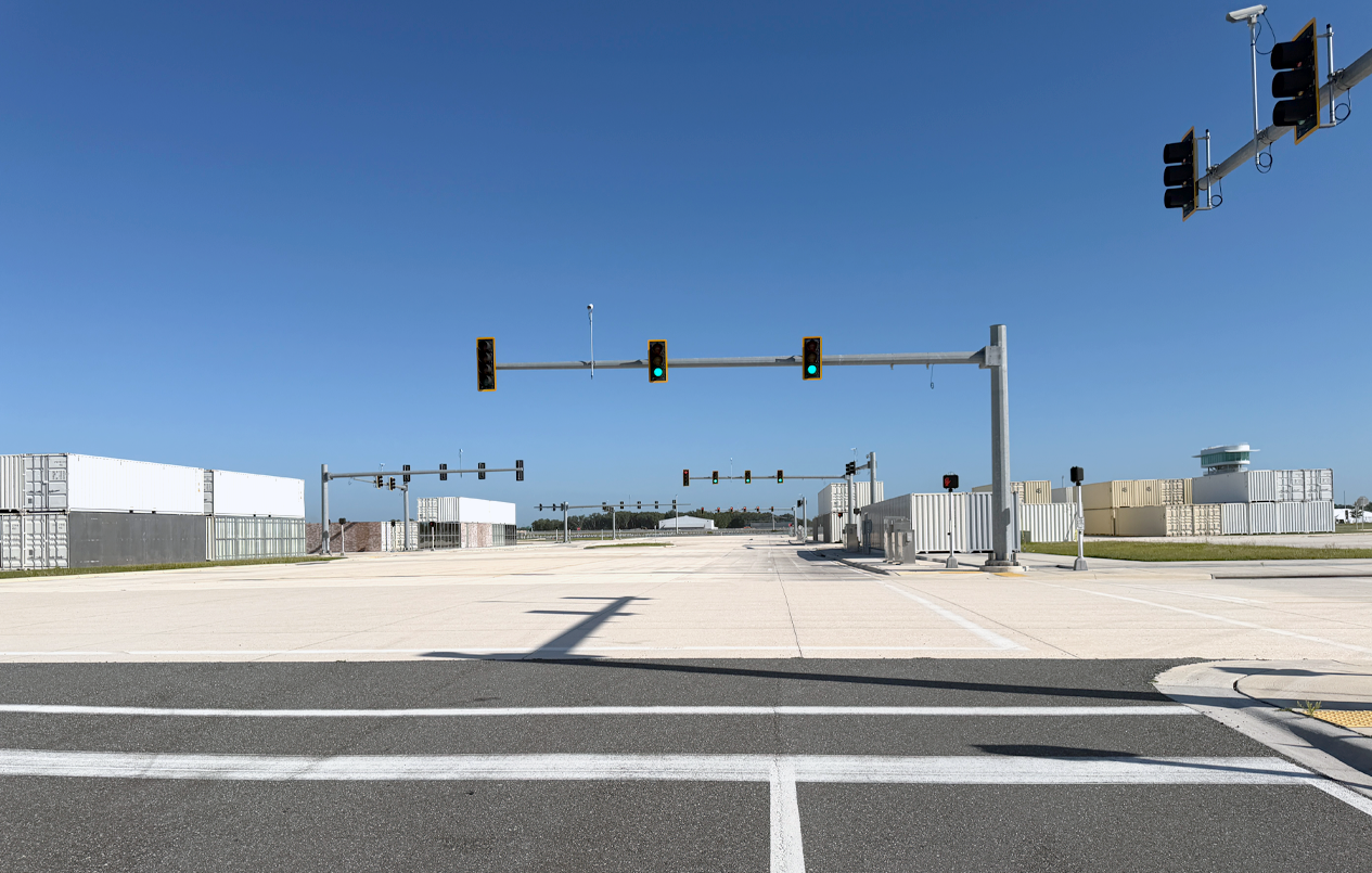 This is a picture of the traffic signals at the Suburban Sector.