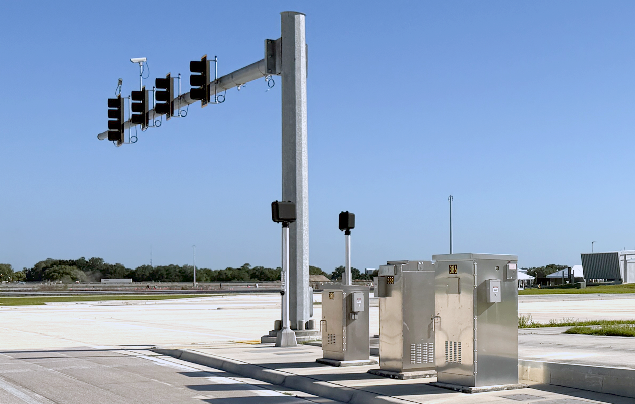 This is a picture of 3 Traffic Signal Cabinets at the Suburban Sector.